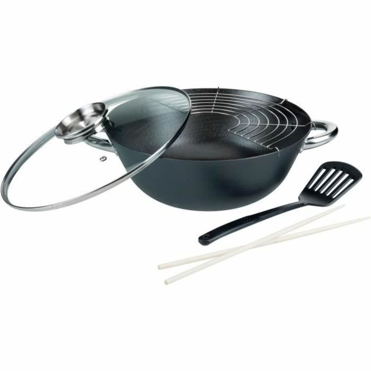 GSW wokset 32 cm gietijzer inductie 5-delig