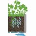 Stefanplast Ethica plantenbak met trellis 38L grafiet