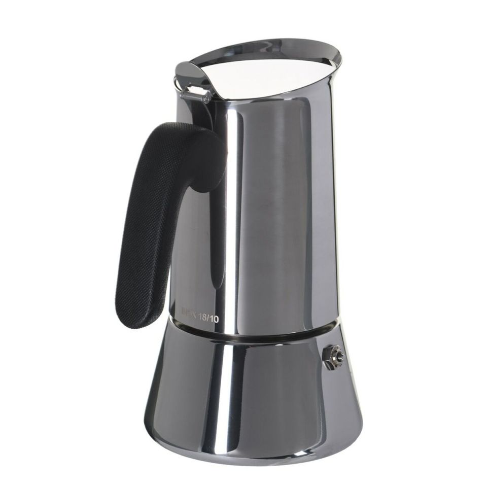 Bialetti New Venus 6-cup moka pot stainless steel silver/black