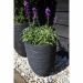 Capi Europe Vase Elegant Low Rib NL black Ø46 x H58 cm 75L