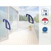 Leifheit Classic 70 hangdroogrek balkon wit/blauw