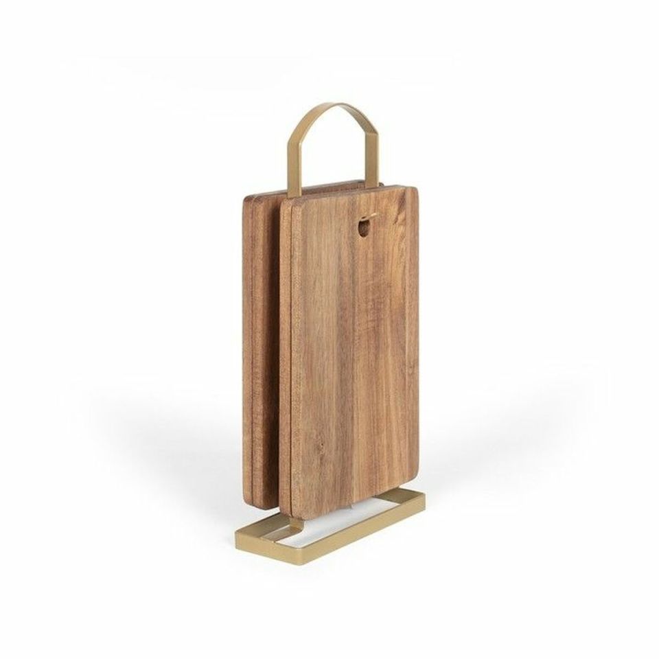 Livoo MES152 snijplanken set 4 stuks FSC acacia met houder