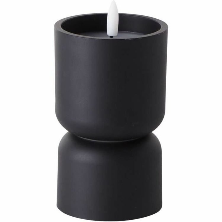 Kaars LED Brilliant Zwart 3 W 15 x 8 cm Plastic | Huisbest.nl