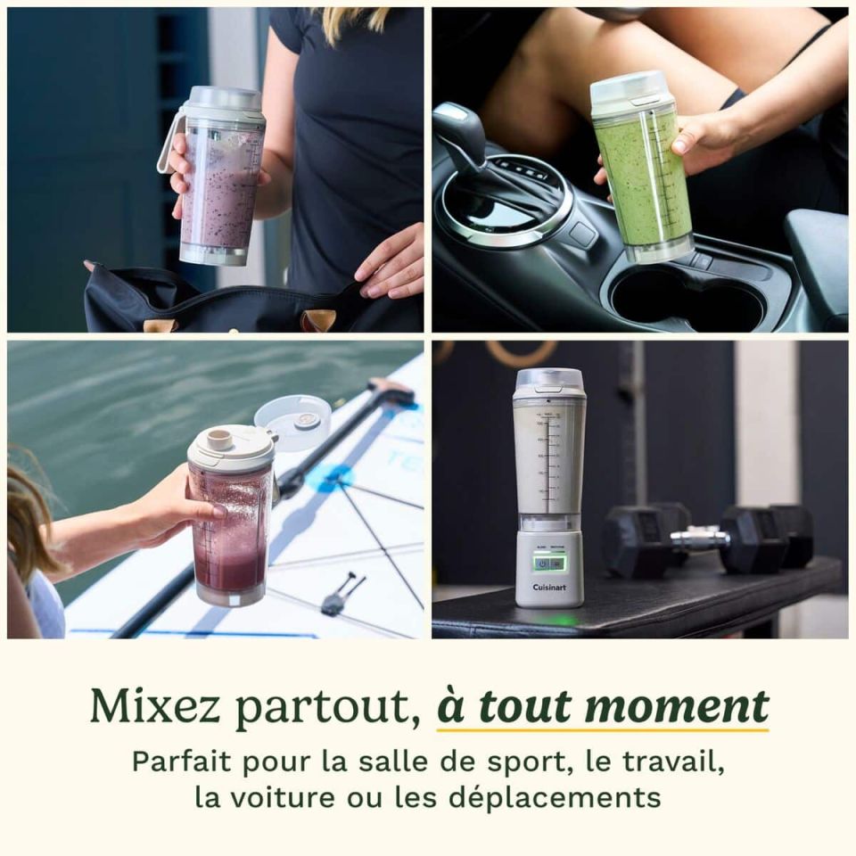 Cuisinart Blast&Go PBL100E draagbare blender wit 500 ml