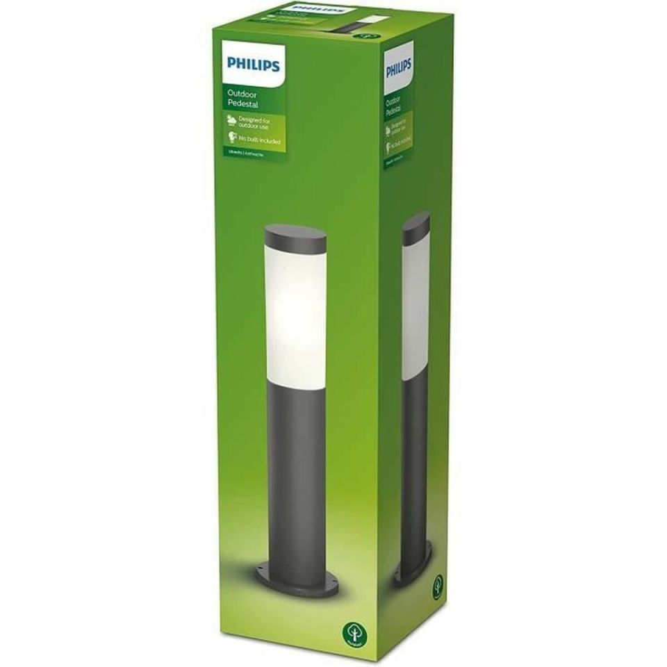 Philips Utrecht Sokkellamp E27 Antraciet IP44