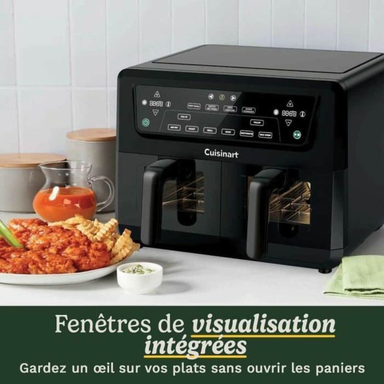 Cuisinart AFD10XBLE AirTwin XXL dual-zone airfryer 10.4L 2400W black