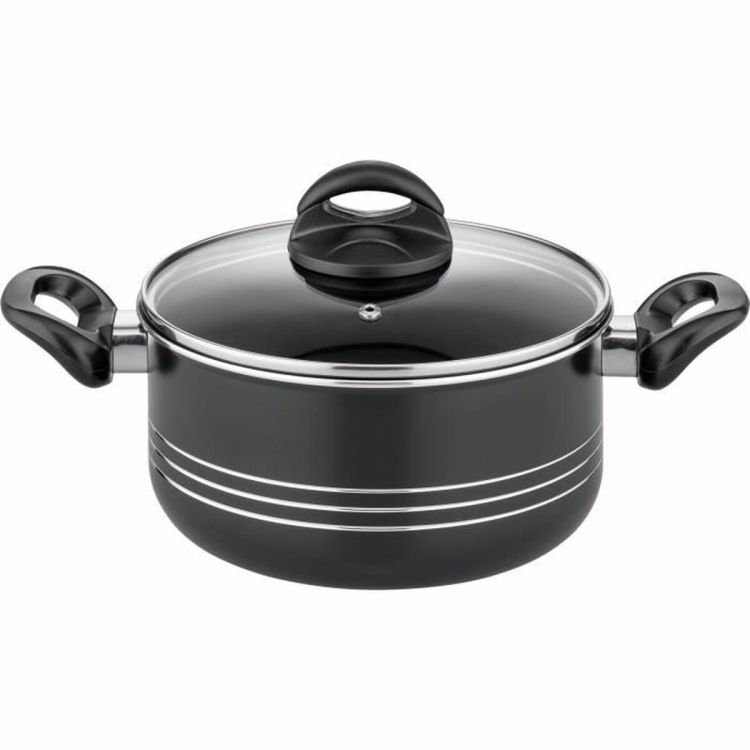 GSW Milano Nero inductie pannenset zwart 15-delig