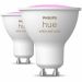 Philips Hue GU10 slimme spots 2-pack wit en kleur