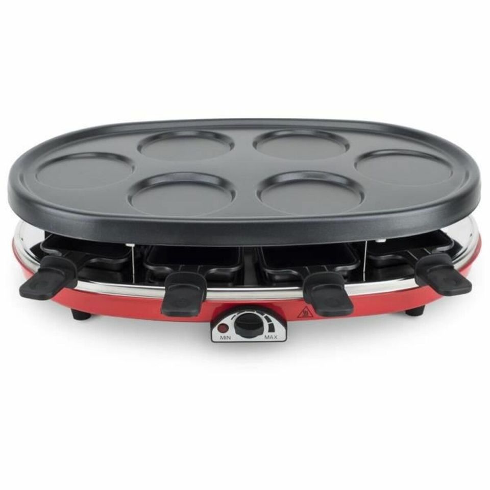 H.Koenig RP418 4-in-1 Raclette/Gourmet Set for 8 People, 1500W