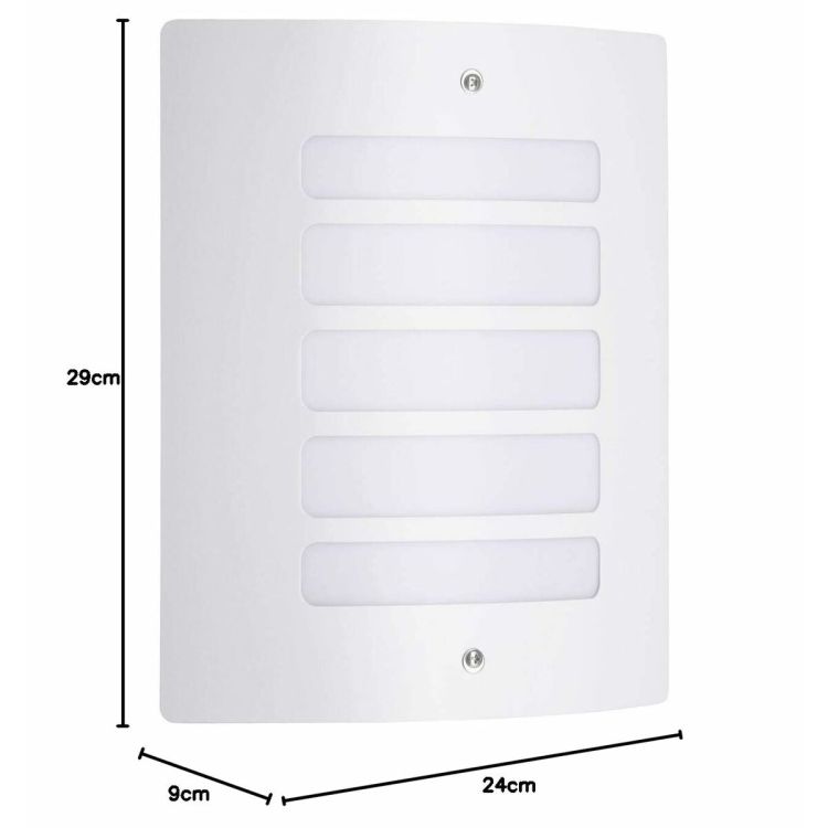 Brilliant Todd 47682/05 buitenwandlamp wit IP44 E27 23 cm