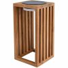Lumisky CHENNAI solar lantern made of teak 30 cm