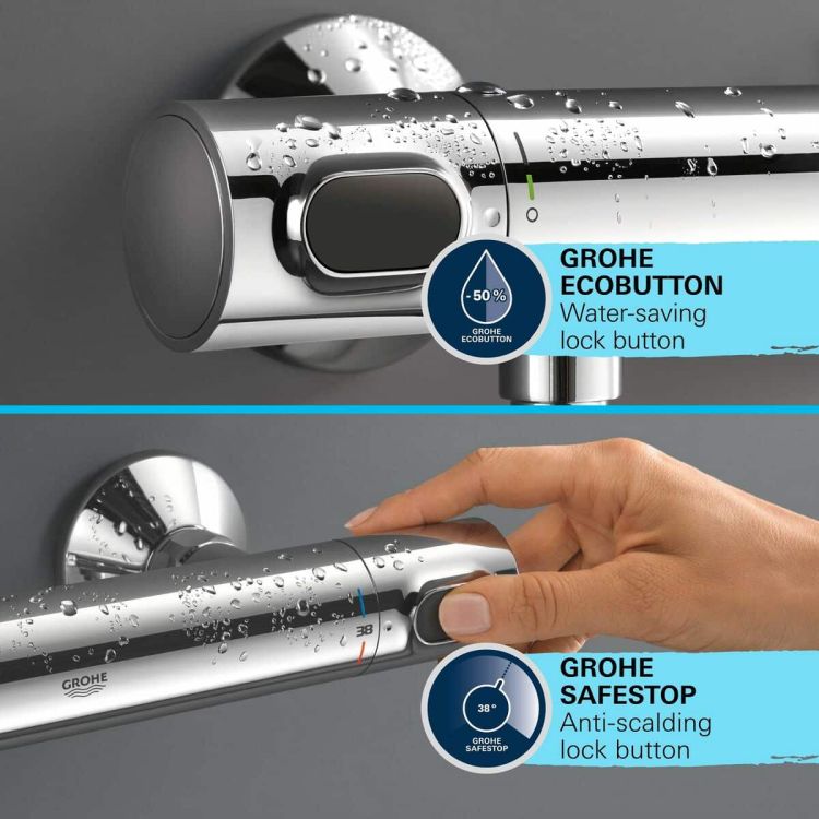 GROHE Precision Flow thermostatische doucheset chroom