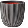 Capi Europe Pot Bol Groove NL anthracite Ø43 x H41 cm